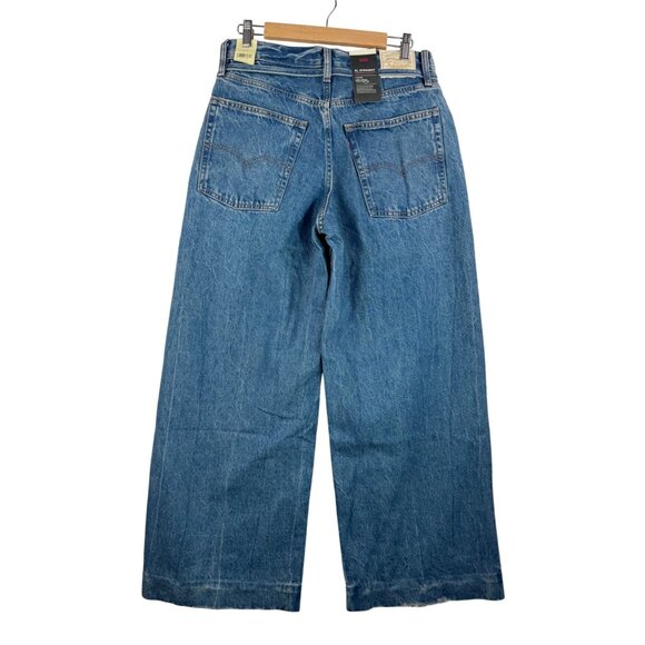 Levis women's‎ XL straight wide leg jeans blue 90s boho - Picture 3 of 7